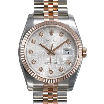 ROLEX ロレックス レプリカ パーペチュアル デイトジャスト 116231G シルバー